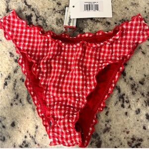 Dippin' Daisy's Red Checkered Bikini Bottom